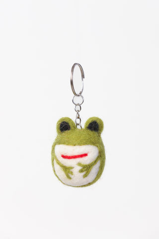 Green Frog Bag Charm