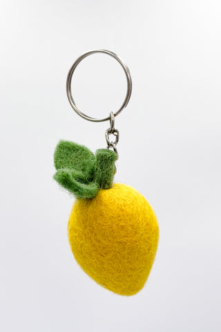 Felt Lemon Bag Charm