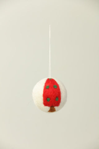 Felt Ornament - Red Christmas Tree