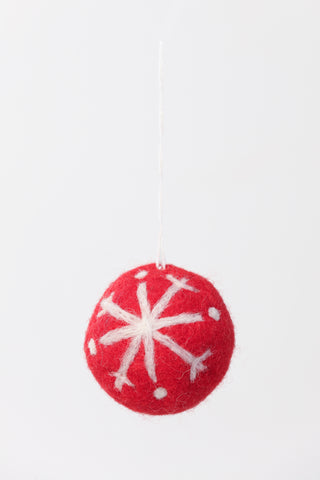 Felt Ornament - Snowflake