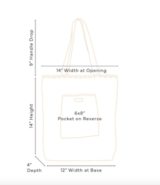 Dancing Daisies Everyday Tote in Natural